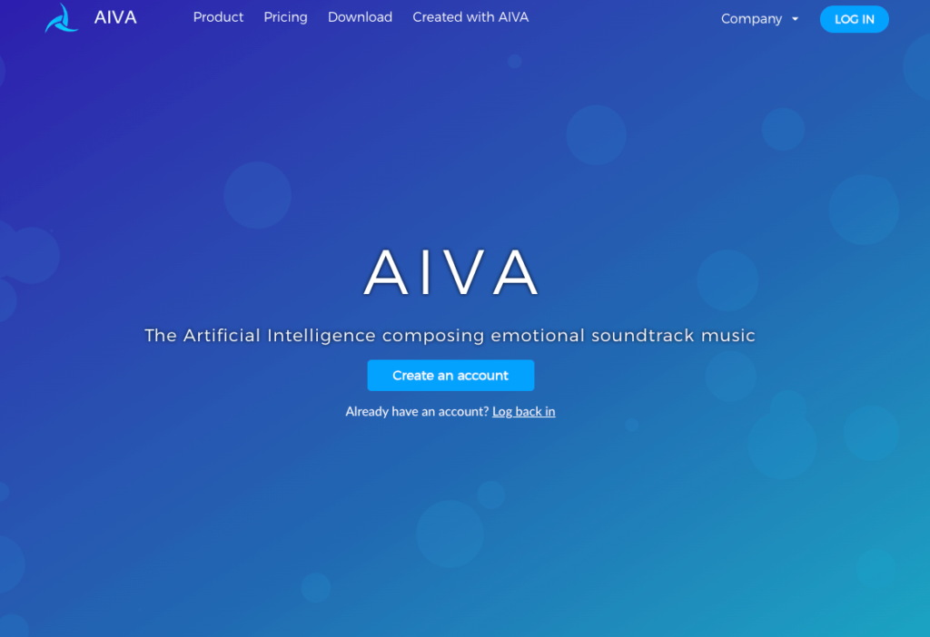 AIVA. AI公式サイト
